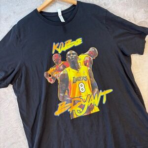 Kobe Bryant Lakers Graphic Tee‎ Black 3XL Retro Style Tribute Shirt 3XL